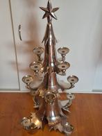 Chrome Kerstboom Kandelaar - 12 Kaarsen, Ophalen of Verzenden, Zo goed als nieuw