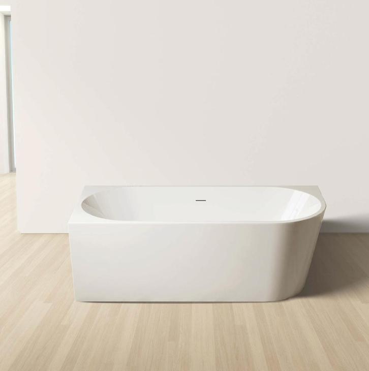 Hoekbad Andora Links 170x78 cm–Half Vrijstaand met Overloop, Huis en Inrichting, Stoffering | Gordijnen en Lamellen, Nieuw, Minder dan 100 cm