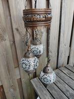Oosterse hanglamp met mozaïek, Huis en Inrichting, Lampen | Hanglampen, Ophalen, Zo goed als nieuw, Glas, Oosters
