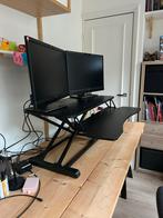 Black standing desk, Huis en Inrichting, Bureaus, Ophalen, In hoogte verstelbaar, Zo goed als nieuw, Stabureau