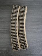 2 x ruime Märklin bochten, Ophalen, Wisselstroom, Rails, Zo goed als nieuw