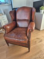 Schapen leren fauteuil/ stoel (keurige staat), Ophalen, 75 tot 100 cm, 50 tot 75 cm