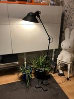 Mat zwarte industriële vloerlamp, Ophalen, Zo goed als nieuw, Metaal, 150 tot 200 cm