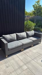 Lounge 3 zits tuinbank wicker 3 delig 240 cm, Ophalen, Zo goed als nieuw, Wicker