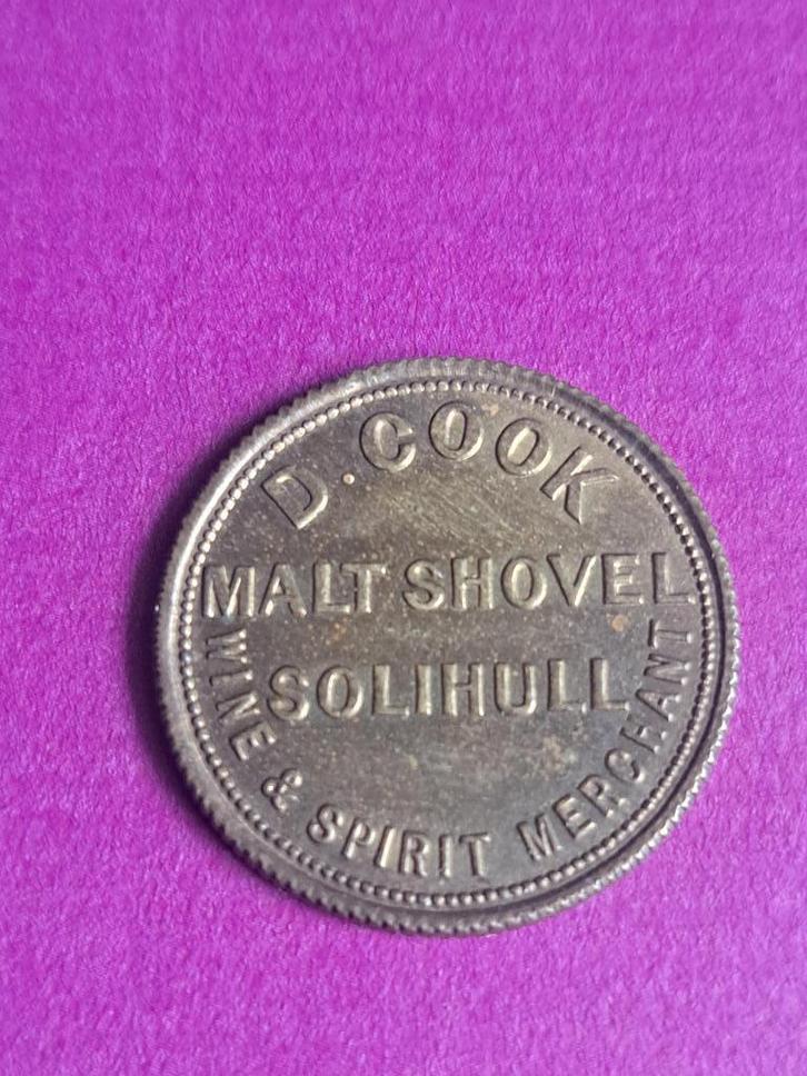 1830 Engeland 3 pence token Malt Shovel Solihull, Postzegels en Munten, Munten | Europa | Niet-Euromunten, Losse munt, Overige landen