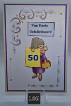 Geborduurde wenskaarten Jubileum Abraham Sara, Nieuw, Man of Vrouw, Info@sparklecrafts.nl, Ophalen of Verzenden