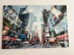 Glazen Schilderij New York - 120x80cm, Ophalen, Zo goed als nieuw, Schilderij, 100 tot 125 cm