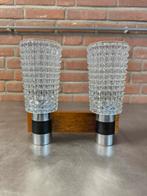 Kaiser Leuchten wandlamp set van 3, Ophalen of Verzenden, Zo goed als nieuw, Glas, Mid century modern