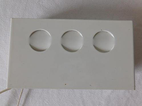 Vintage bedlampje van V&D in wit met 3 half open ro, Verzamelen, Retro, Huis en Inrichting, Ophalen of Verzenden