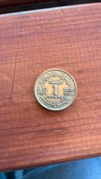 Marokko 1 franc 1945, Postzegels en Munten, Munten | Afrika, Ophalen of Verzenden, Overige landen