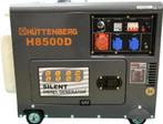 Huttenberg diesel aggregaat stroomgroep 8 kw. Nieuw!!, Doe-het-zelf en Verbouw, Ophalen, Dieselolie, Geluidgedempt, Nieuw