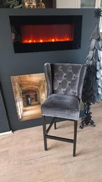 Fluwelen Barkruk Showmodel - Prachtig!, Ophalen, Hout, Zo goed als nieuw, Eén