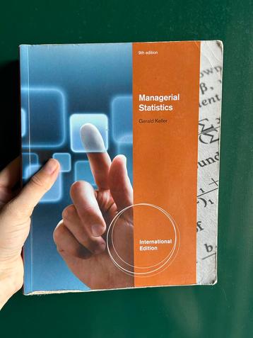 Managerial Statistics - Gerald Keller beschikbaar voor biedingen