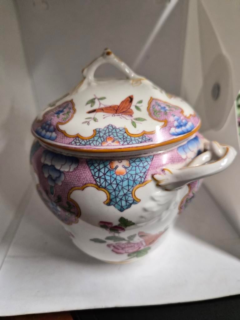 Minton suikerpot met Chinoiserie decor, Antiek en Kunst, Ophalen of Verzenden
