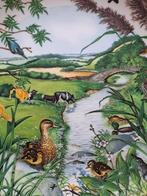 Vintage Wedgwood wandbord/sierbord Meandering stream, Ophalen of Verzenden