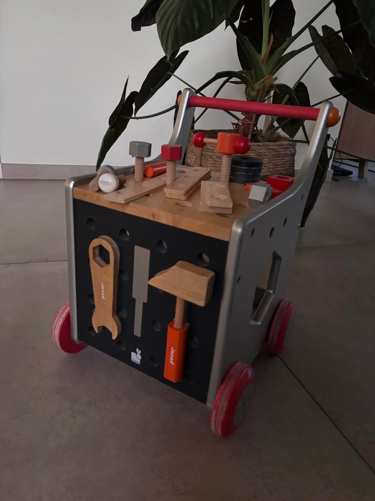 Janod Gereedschapstrolley Loopwagen, Ophalen, Gebruikt, Knutselen