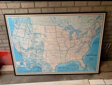Schilderij / Landkaart - Verenigde Staten van Amerika beschikbaar voor biedingen