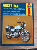 Suzuki GS/GSX 250, 400, 450 Werkplaatshandboek Haynes, Ophalen of Verzenden, Suzuki