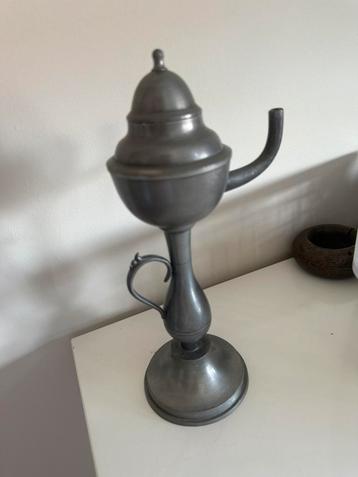 Tinnen olielamp. Zijlstra Tin beschikbaar voor biedingen