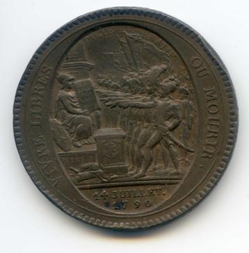 Frankrijk 5 Sols 1792 Revolutie - Ca. 25 Gram ! beschikbaar voor biedingen