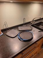 3x Le Creuset Grillpan Ovaal.Rond Rechthoekig, Huis en Inrichting, Ophalen of Verzenden, Gebruikt, Gietijzer, Overige typen