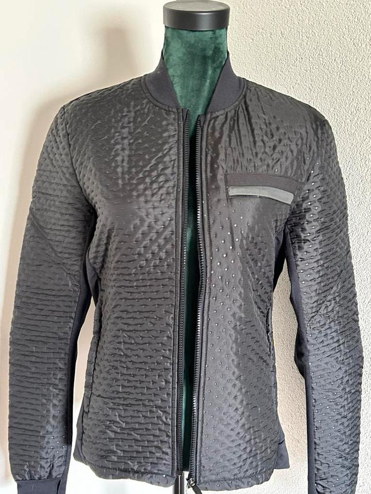 Adidas Running Jas - Maat S, Kleding | Heren, Sportkleding, Zo goed als nieuw, Hardlopen of Fietsen, Maat 46 (S) of kleiner, Zwart