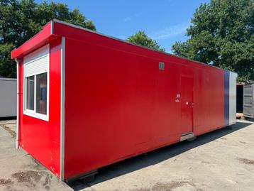 Grote houten kantoorunit bouwkeet keet directieunit 103 beschikbaar voor biedingen