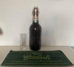 Grote 2 liter Grolsch fles met bar handdoek, Verzamelen, Biermerken, Ophalen of Verzenden, Zo goed als nieuw, Flesje(s), Grolsch