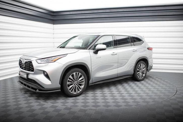 Voorlip spoiler sideskirt diffuser - Toyota Highlander 19+, Auto diversen, Tuning en Styling, Ophalen of Verzenden