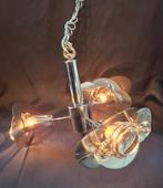 Vintage Oscar Torlasco Lenslamp, Huis en Inrichting, Lampen | Hanglampen, Ophalen of Verzenden, Glas, Minder dan 50 cm