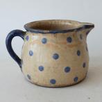 Antieke brocante aardewerk kruik / kan cremekleurig, Verzenden