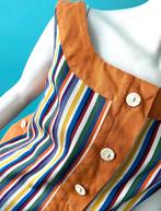 Vintage originele jaren 70 linnen tuniek maat 40, Maat 38/40 (M), Overige kleuren, Verzenden, Vintage