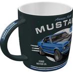 Ford Mustang Mach 1 blauw auto reclame mok koffie beker, Ophalen of Verzenden, Nieuw, Auto's