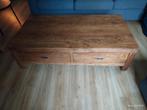 houten tafel met lades, Ophalen, Gebruikt, 100 tot 150 cm, 50 tot 100 cm