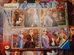Frozen puzzels 4x42 stukjes, Ophalen of Verzenden, 10 tot 50 stukjes, Zo goed als nieuw, 4 tot 6 jaar