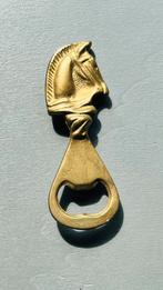 Vintage messing Paard van Troje bieropener / flessenopener, Ophalen of Verzenden