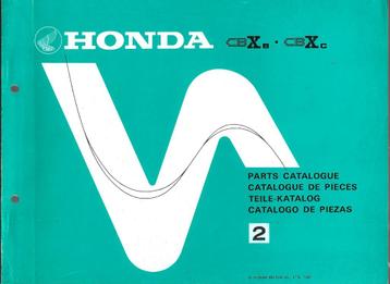 Honda CBX 1000 parts list (7403z) motor beschikbaar voor biedingen