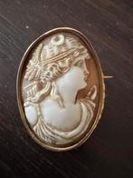 Antieke vergulde broche van 1880 - 1920, Sieraden, Tassen en Uiterlijk, Broches, Ophalen of Verzenden, Goud, Overige materialen