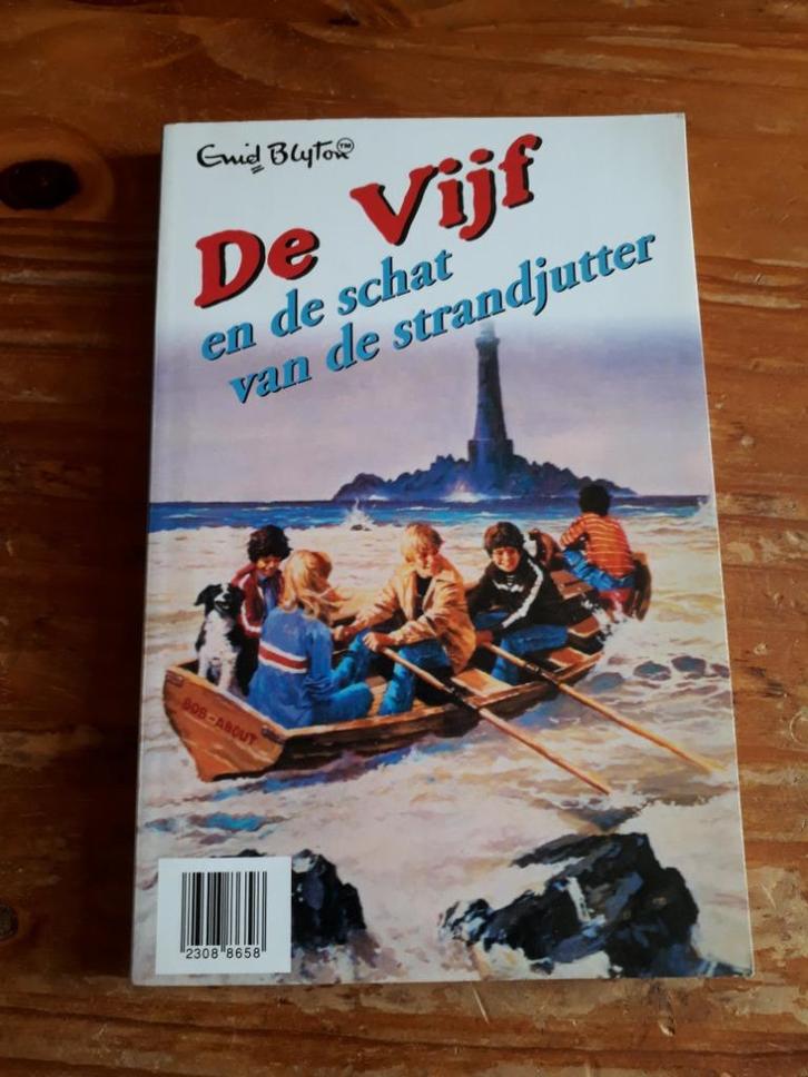 De vijf en de schat van de strandjutter – Emiel Blyton., Boeken, Kinderboeken | Jeugd | 10 tot 12 jaar, Zo goed als nieuw, Ophalen of Verzenden