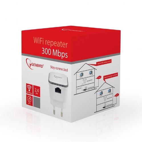 Gembird WNP-RP300-01 WiFi Repeater 300 Mbps, Computers en Software, WiFi-versterkers, Nieuw, Ophalen