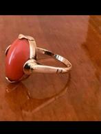 GOUD 14 kt met BLOEDKORAAL. Mt. 17. Perfecte conditie!, Ophalen of Verzenden, Zo goed als nieuw, Met edelsteen, Dame