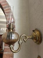 Wand olielamp koper, Antiek en Kunst, Ophalen, Koper