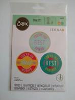 Sizzix thinlits die set-your'e the best by jenna rushforth,, Nieuw, Overige thema's, Ophalen of Verzenden, Pons of Mal