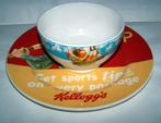 Vintage Kellog's groot bord en kom. Izgs., Huis en Inrichting, Keuken | Servies, Keramiek, Overige typen, Ophalen of Verzenden