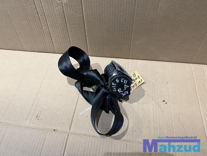 VW GOLF 5 rechts achter gordel 3 deurs 2003-2009, Auto-onderdelen, Interieur en Bekleding, Volkswagen, Gebruikt, Ophalen of Verzenden