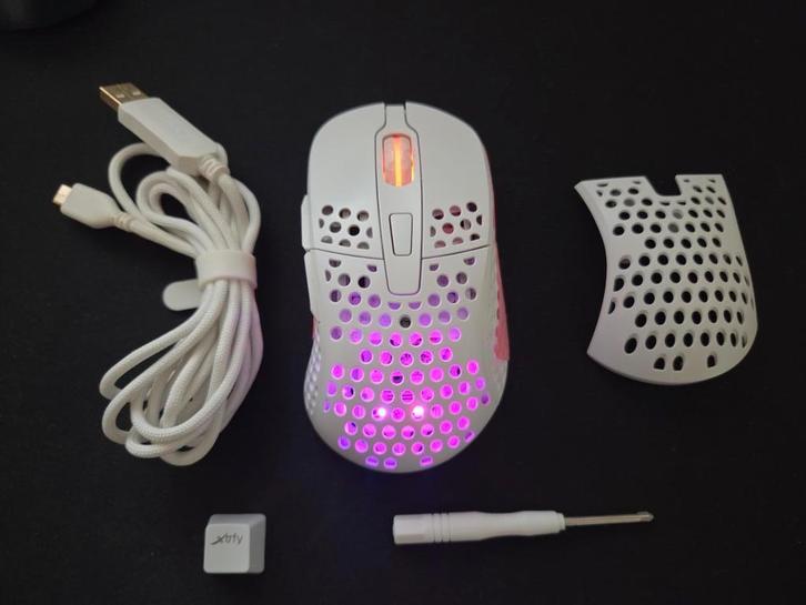 Xtrfy M4 Wireless Professionele Gaming Muis, Computers en Software, Muizen, Gebruikt, Muis, Rechtshandig, Draadloos, Gaming muis
