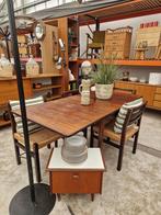 Vintage palissander eetkamertafel uitschuifbaar, Ophalen, ., 50 tot 100 cm, Vijf personen of meer