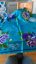 ZOMER SJAAL 85 x 85 in BLAUW/LILA/GROEN, Ophalen of Verzenden, Nieuw, Sjaal