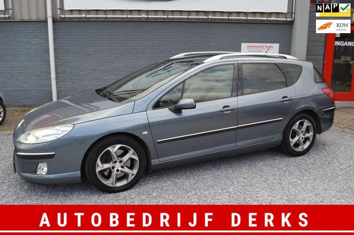 Peugeot 407 SW 3.0-24V V6 XT AUT Airco Leer Navi APK, Auto's, Peugeot, Bedrijf, Te koop, Airbags, Airconditioning, Boordcomputer