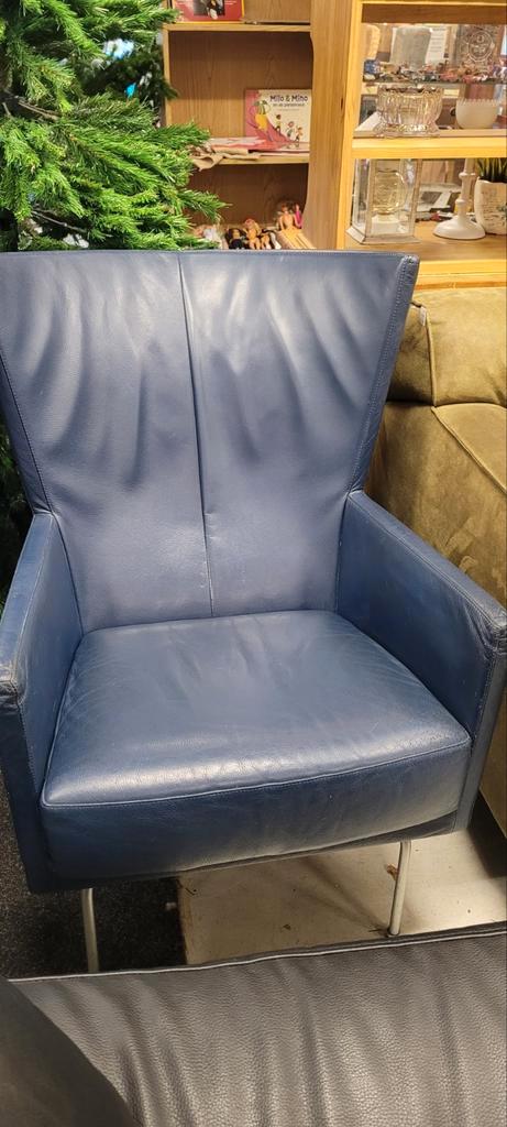 Montis Charly leren fauteuils (2 stuks), Huis en Inrichting, Fauteuils, Gebruikt, Leer, 50 tot 75 cm, 75 tot 100 cm, Ophalen